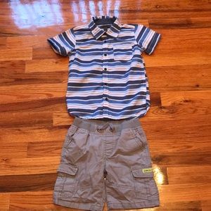 DKNY shirt and shorts set size 4t